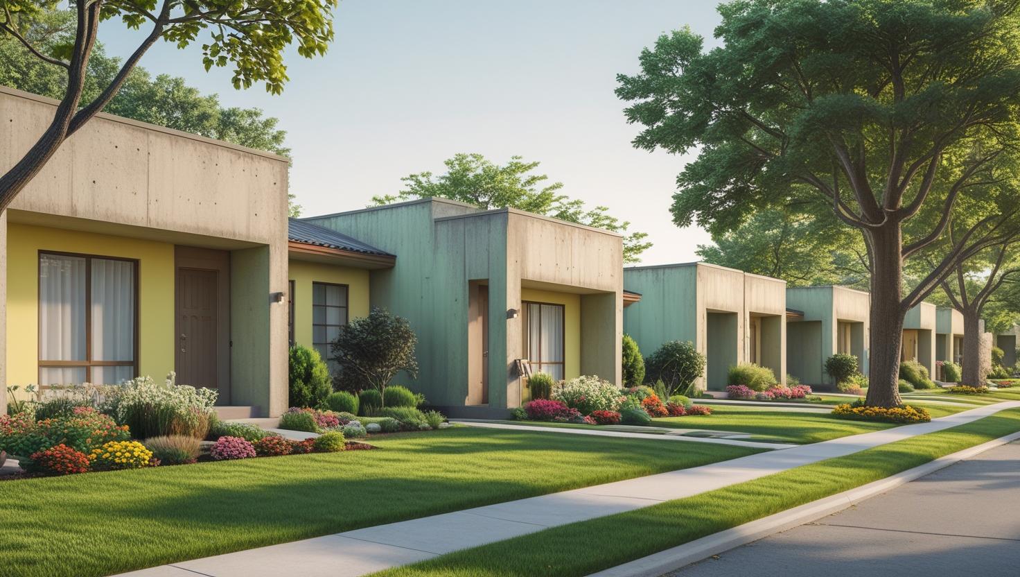 Modern 3D printed concrete home