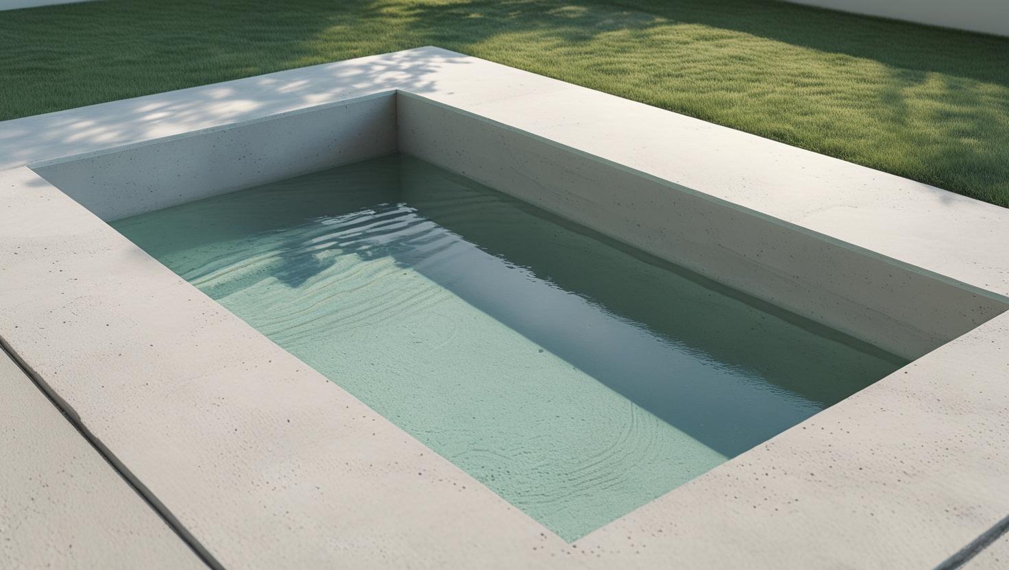 3D printed concrete swimming pool